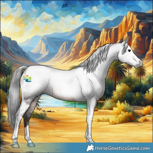 Horse Color:Gray Brown Tobiano 
