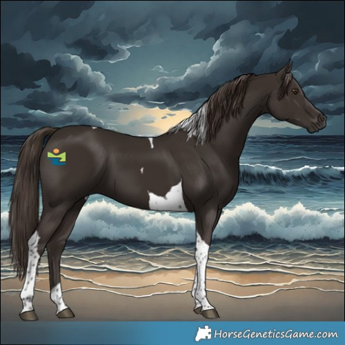 Horse Color:Liver Chestnut Tobiano 