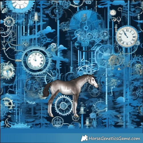 Horse Color:Platinum White Spotted Liver Red Onyx 