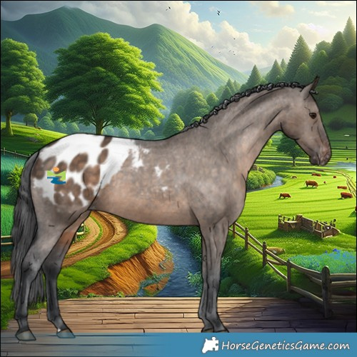 Horse Color:Brown Dun Appaloosa 
