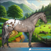 Horse Color:Brown Dun Appaloosa 