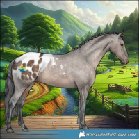 Horse Color:Brown Dun Appaloosa