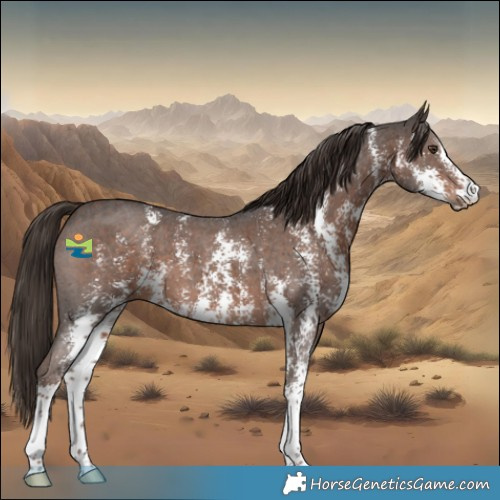 Horse Color:Liver Chestnut Sabino 