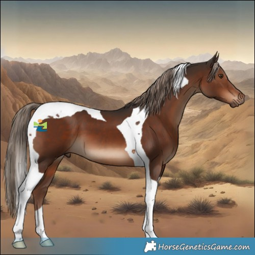 Horse Color:Liver Chestnut Tobiano 