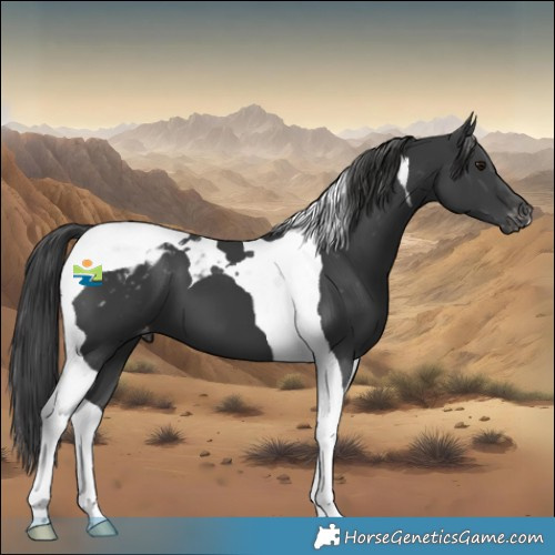 Horse Color:Black Mushroom Tobiano Appaloosa 