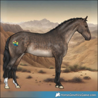 Horse Color:Brown Dun Brindle