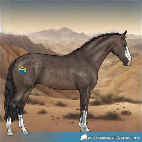 Horse Color:Brown Dun Brindle 