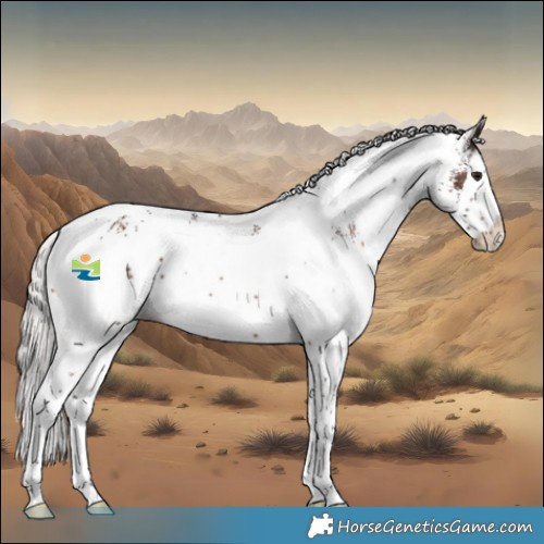 Horse Color:White Spotted Silver Brown Splash Appaloosa 