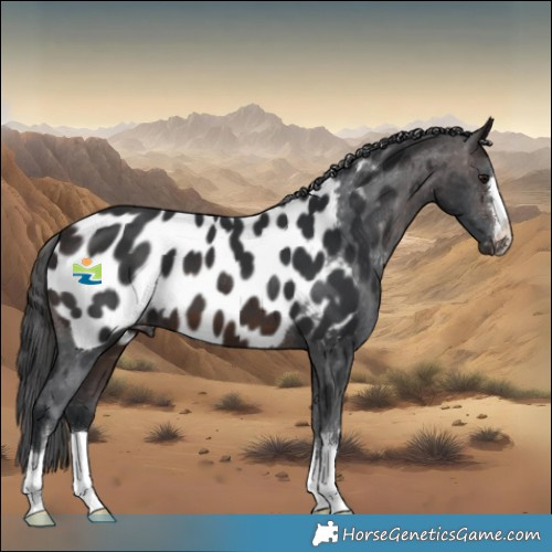 Horse Color:Brown Appaloosa 