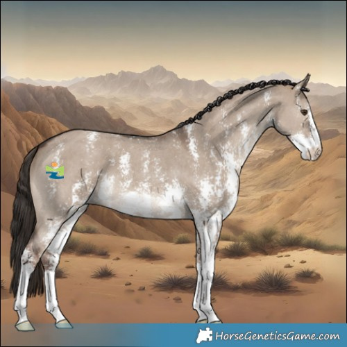 Horse Color:Liver Red Dun Sabino 