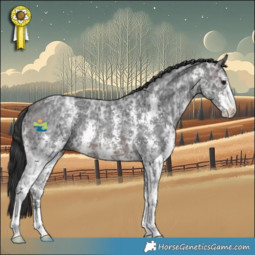 Horse Color:Brown Ice Sabino 