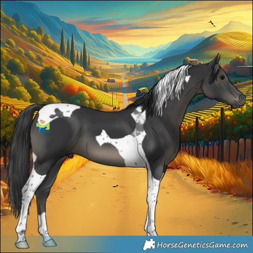Horse Color:Black Tobiano 