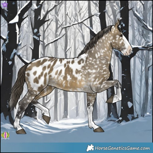 Horse Color:Buckskin Dun Splash Appaloosa 