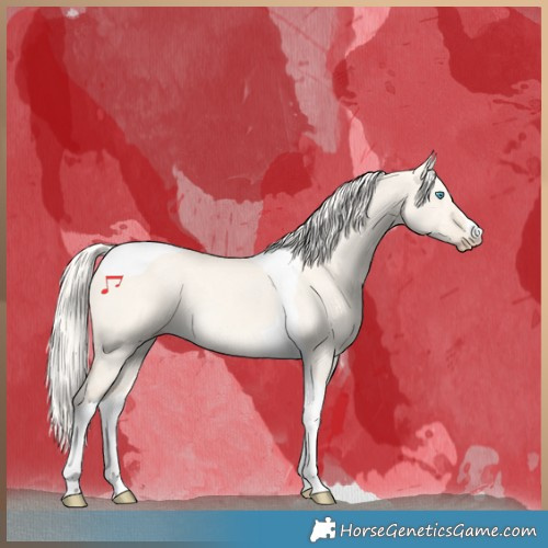 Horse Color:Cremello Dun Tobiano 