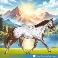 Horse Color:Chestnut Near Leopard 