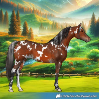 Horse Color:White Spotted Bay 