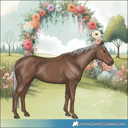 Horse Color:Silver Black 