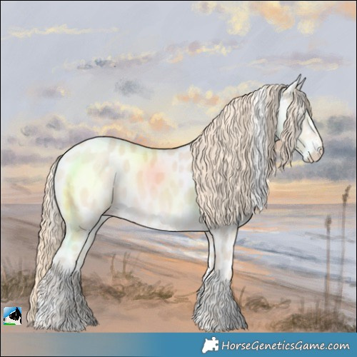 Horse Color:Perlino Leopard 