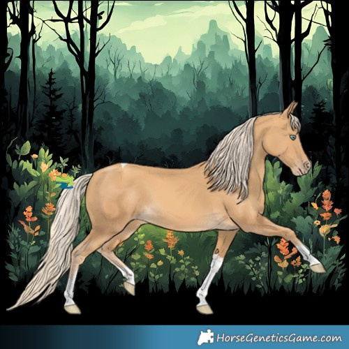 Horse Color:Gold Cream Champagne Tobiano 