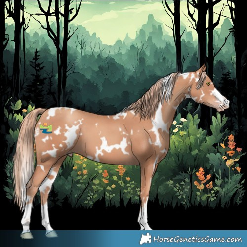 Horse Color:White Spotted Gold Champagne 