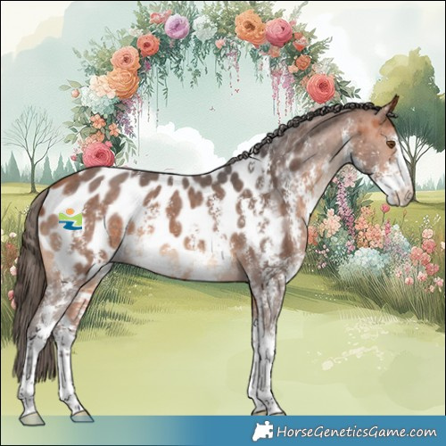 Horse Color:Bay Sabino Appaloosa 