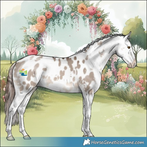 Horse Color:White Spotted Brown Dun Mushroom Appaloosa Rabicano 