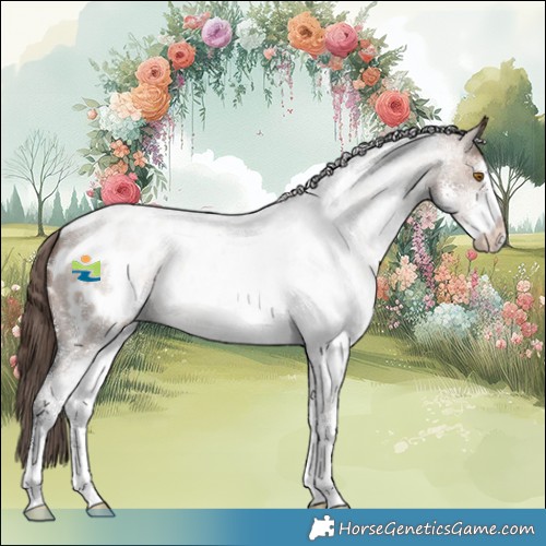Horse Color:Brown Roan Dun Sabino Near Leopard 