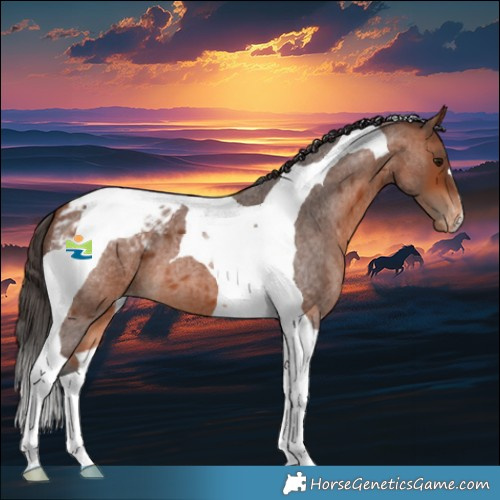 Horse Color:Bay Roan Tobiano Appaloosa