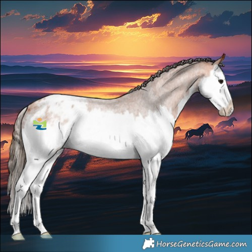 Horse Color:Bay Roan Splash Appaloosa Rabicano
