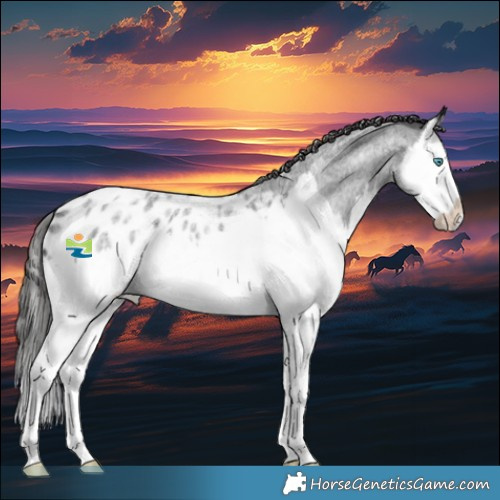 Horse Color:Blue Roan Splash Appaloosa 