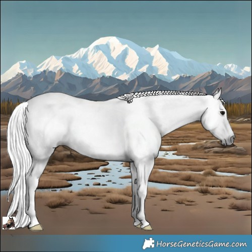 Horse Color:Gray Black 