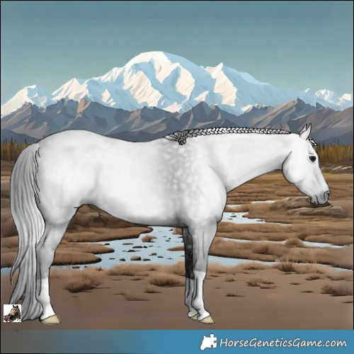 Horse Color:Gray Black 