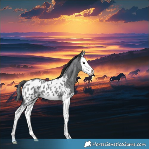 Horse Color:Blue Roan Splash Appaloosa