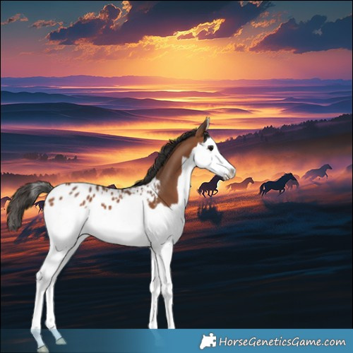 Horse Color:Bay Splash Appaloosa 