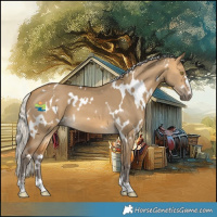 Horse Color:White Spotted Silver Buckskin Dun 