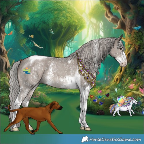 Horse Color:Silver Grullo Mushroom Sabino Tobiano 