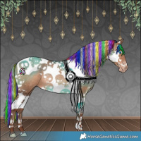 Horse Color:Painted Sable Champagne Splash Tobiano Rabicano 