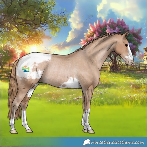 Horse Color:Black Pearl Snowcap Rabicano 