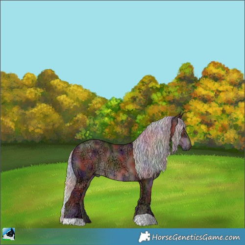 Horse Color:Nacre Silver Black Ice 