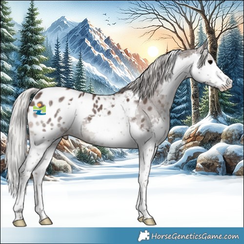 Horse Color:Silver Black Splash Tobiano Blanket 