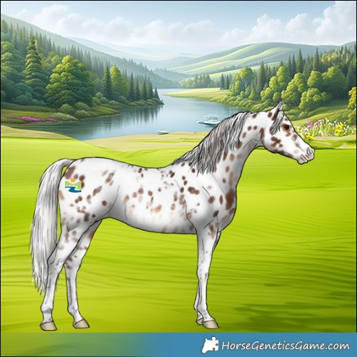 Horse Color:Silver Brown Tobiano Appaloosa 