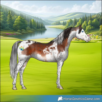 Horse Color:Brown Splash Tobiano 