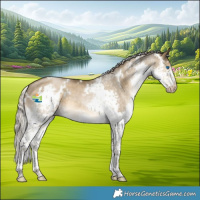 Horse Color:Gray White Spotted Silver Smoky Grullo Pearl Splash 