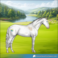 Horse Color:Gray White Spotted Silver Smoky Grullo Pearl Splash Tobiano Appaloosa 
