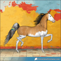 Horse Color:Gray Amber Cream Champagne Splash Rabicano 