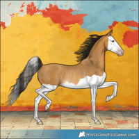 Horse Color:Gray Amber Cream Champagne Splash Rabicano 