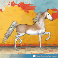 Horse Color:Gray Palomino Splash