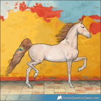 Horse Color:Gray Smoky Creme Roan Rabicano 