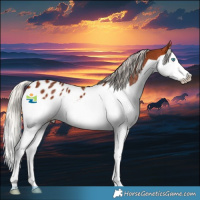Horse Color:Silver Bay Splash Appaloosa 