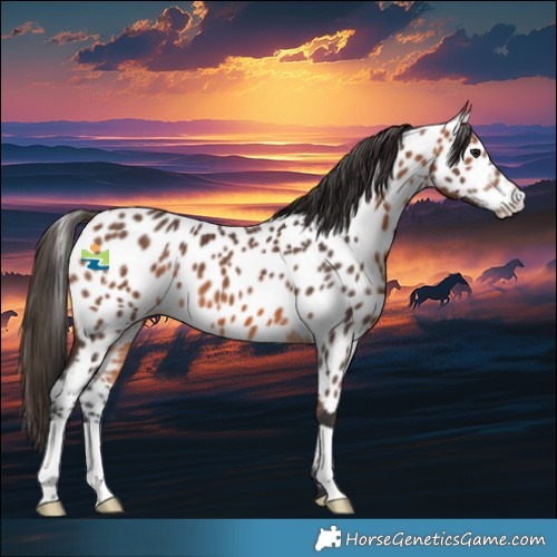 Horse Color:Bay Appaloosa 
